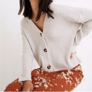 Madewell Cameron Ribbed Cardigan in Coziest Yarn